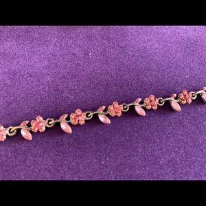 Pink Floral Bracelet